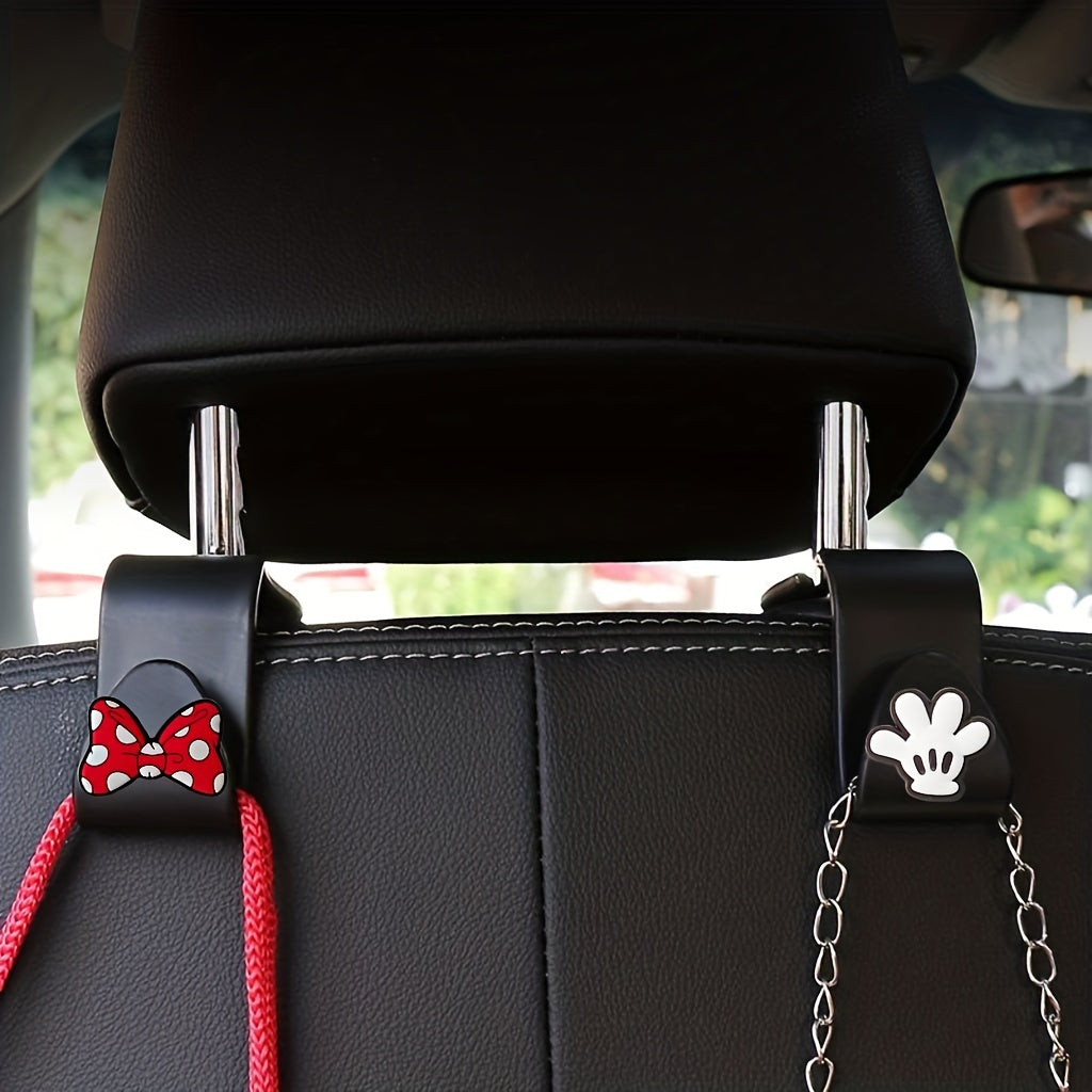Cartoon Car Hook Bowknot Palm Car Seat Storage