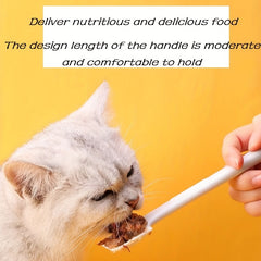 Long Handle Pet Spoon for Mixing Wet Food