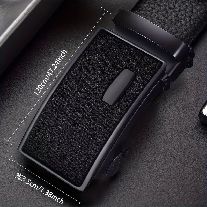 Men's PU Leather Automatic Buckle Belt