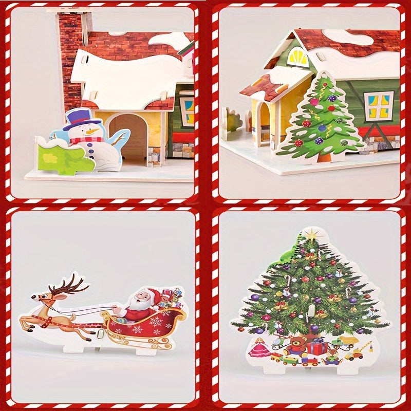 3D Jigsaw Puzzle Model Assembled House Room DIY Christmas Halloween Gift