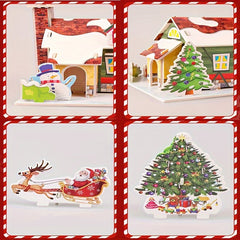 3D Jigsaw Puzzle Model Assembled House Room DIY Christmas Halloween Gift