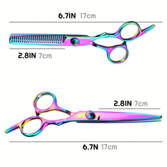 Professional Hair Cutting Scissors Set With Thinning Shears