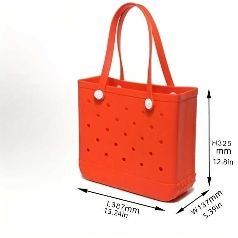 Rubber Waterproof Basket Tote Swimming Fitness Storage Bag Pet Bag