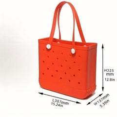 Rubber Waterproof Basket Tote Swimming Fitness Storage Bag Pet Bag
