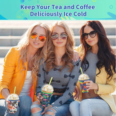 Reusable Coffee Cup Sleeve Insulated Keeps Drinks Hot Or Cold Fits 30oz Cups