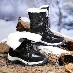 Women's Waterproof Snow Boots Comfortable Solid Shoes