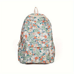 Floral Corduroy Backpack for Students & Professionals