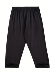 Grey Sports Cropped Pants Boys Size Kids Thin Summer
