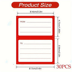 Self Adhesive Mailing Tags - 120 Sheets Blank Address Tags