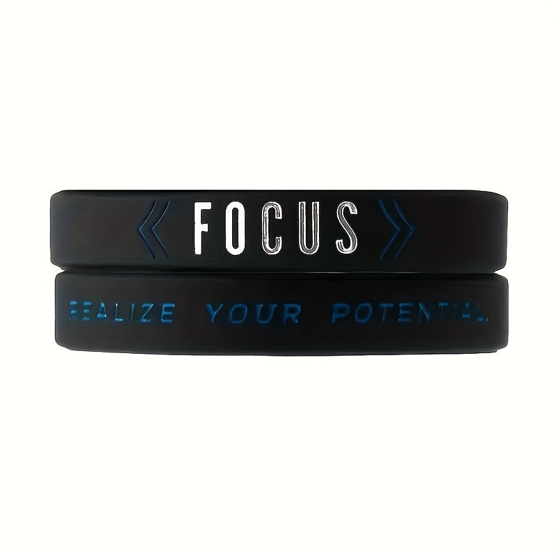 1 Pc Inspirational Silicone Baseball Wristbands with Inspiring Pattern