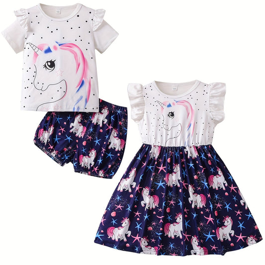Unicorn Family Matching Outfits for Summer - Brother & Sister Set