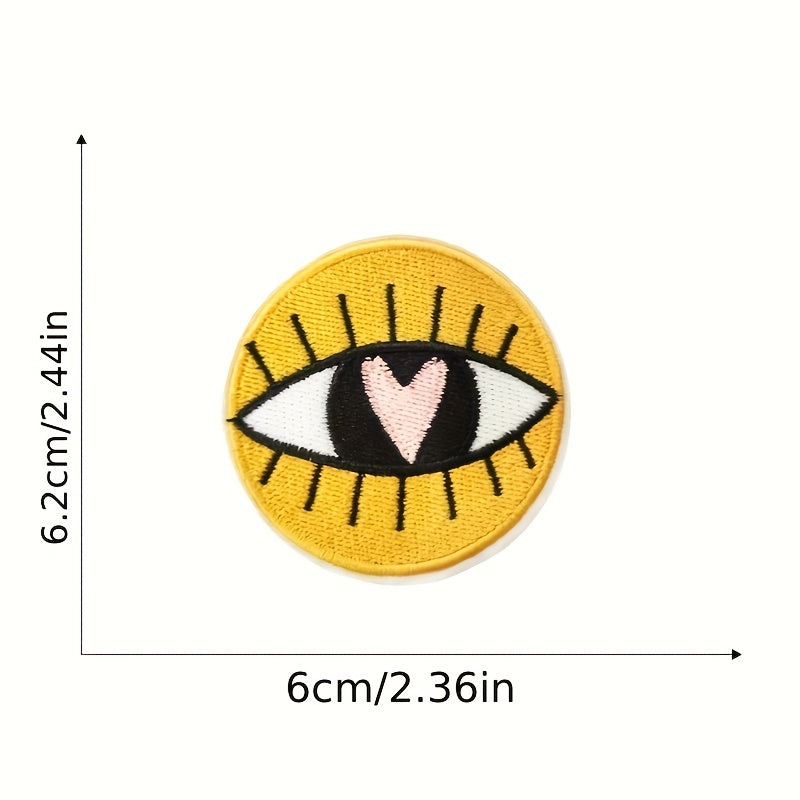 16pcs Sunshine Flowers Iron On Patches Sew On Embroidered Applique
