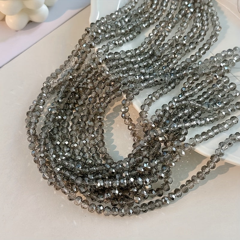 3mm 8mm Grey Crystal Beads for DIY Jewelry