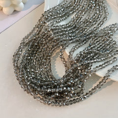 3mm 8mm Grey Crystal Beads for DIY Jewelry