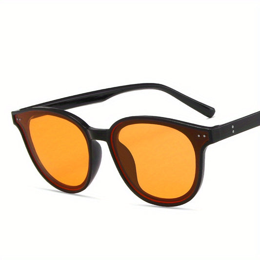Round Sunglasses Mod Rivet Anti Glare UV400