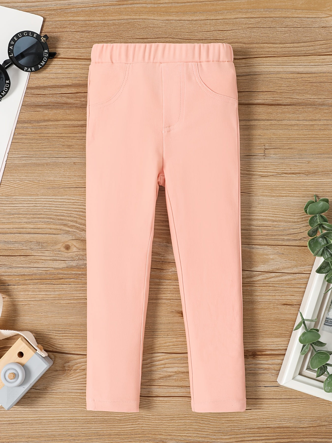 Girls Slim Fit Basic Legging Pants Stretch Casual Legging Bottoms