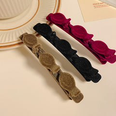 Velvet Hair Clip Braided Side Clip Women Hair Accessories Barrette