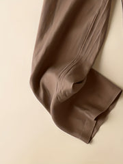  High Rise Straight Leg Trousers With Pockets