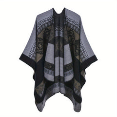 Boho Print Cashmere Shawl Warm Cape Scarf Blanket