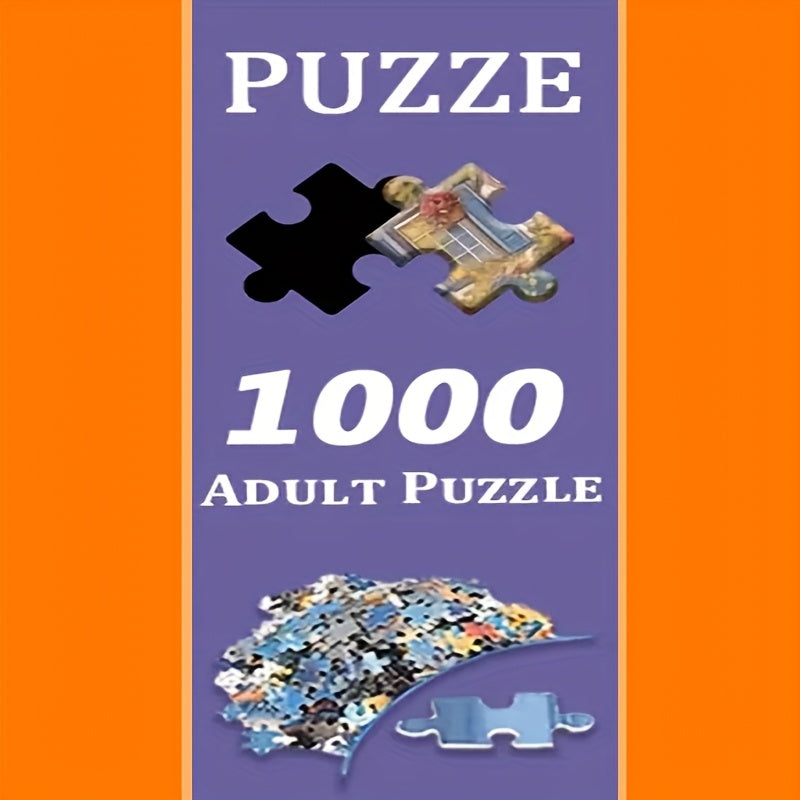 1000pcs Jigsaw Puzzle Dreamy Girl Vibrant Colors Frameless DIY Hobbyist Gift