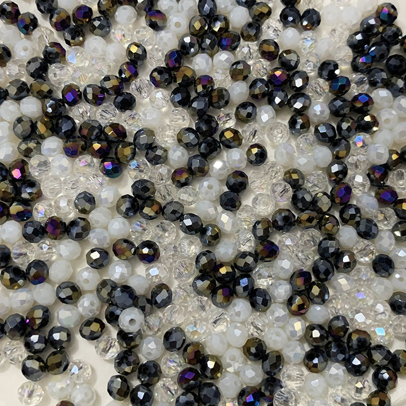 3x4mm 120pcs Flat Crystal Beads Jewelry Glass Loose Beads Tassel Accessories