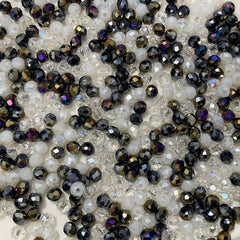 3x4mm 120pcs Flat Crystal Beads Jewelry Glass Loose Beads Tassel Accessories