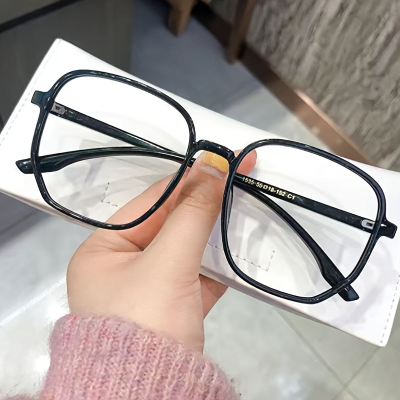 Large Square Anti Light Glasses For Women Men Students
