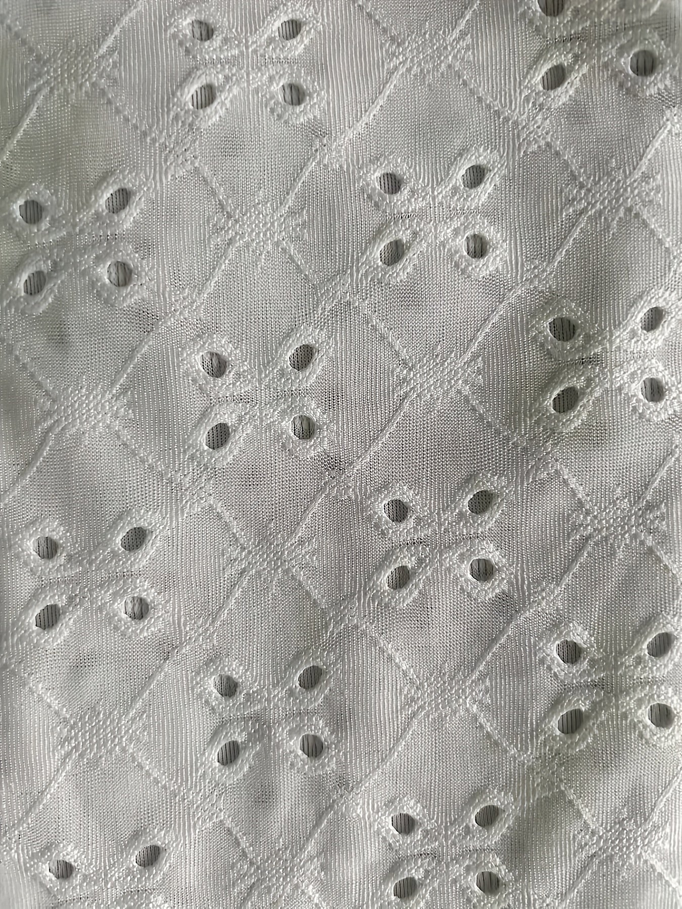 Eyelet Embroidered Dual Straps Sleeveless Top