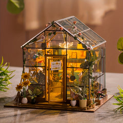 3D Garden Theme Scene Small House Puzzle DIY Cabin Wooden Handicraft