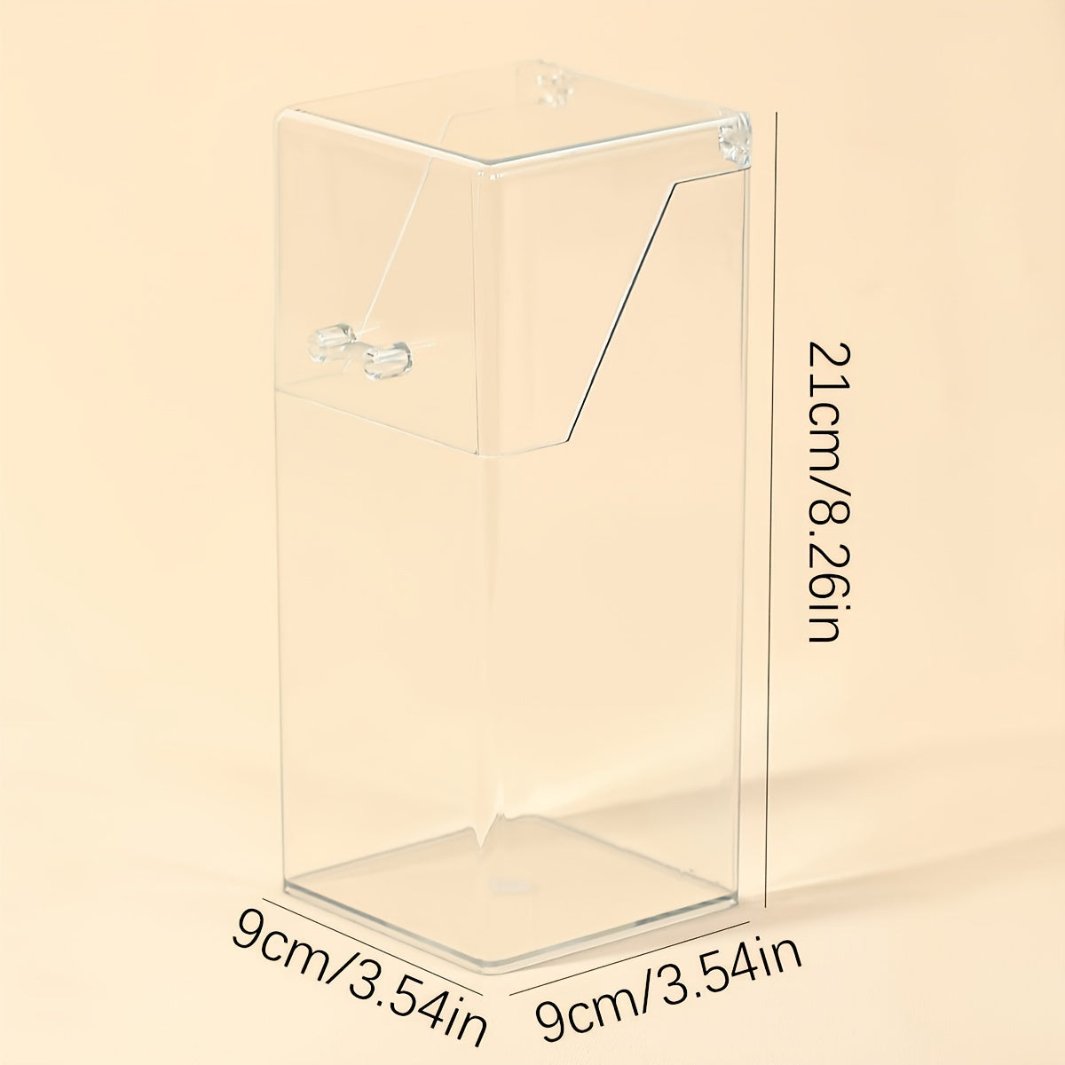 Acrylic Makeup Brush Storage Tube with Dustproof Cover