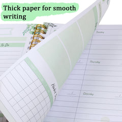 Weekly Goals Schedule Planner Checklist Notebook Organizers Habit Tracker
