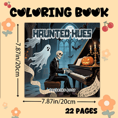 Deluxe Gothic Halloween Adult Coloring Book 22 Pages 20x20cm