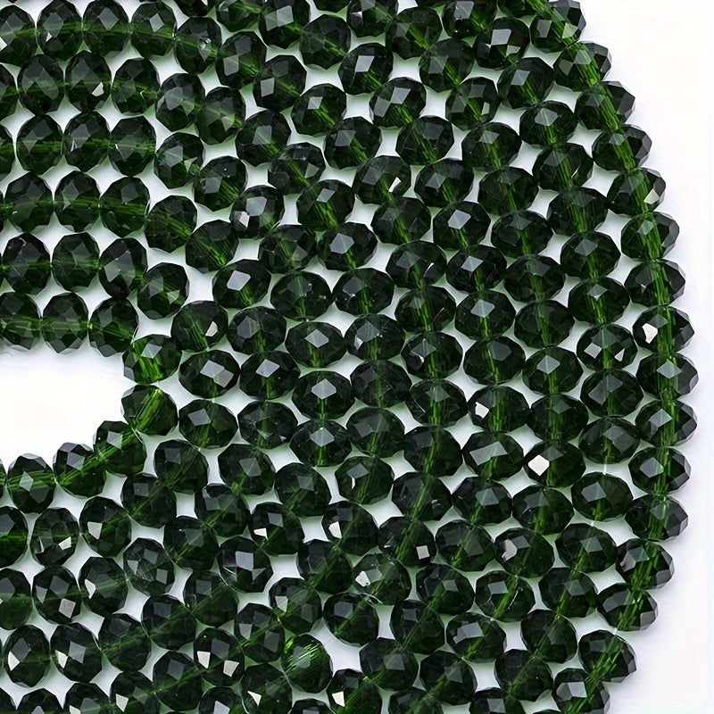 Crystal Glass Faceted Spacer Beads 4 6 8mm DIY Jewelry Making Craft Supplies