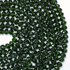 Crystal Glass Faceted Spacer Beads 4 6 8mm DIY Jewelry Making Craft Supplies