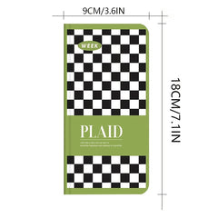 Checkerboard Cover Weeks Notebook Weekly Planner Book Cover