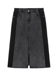 Snowflake Long Denim Dress Women's Clothing