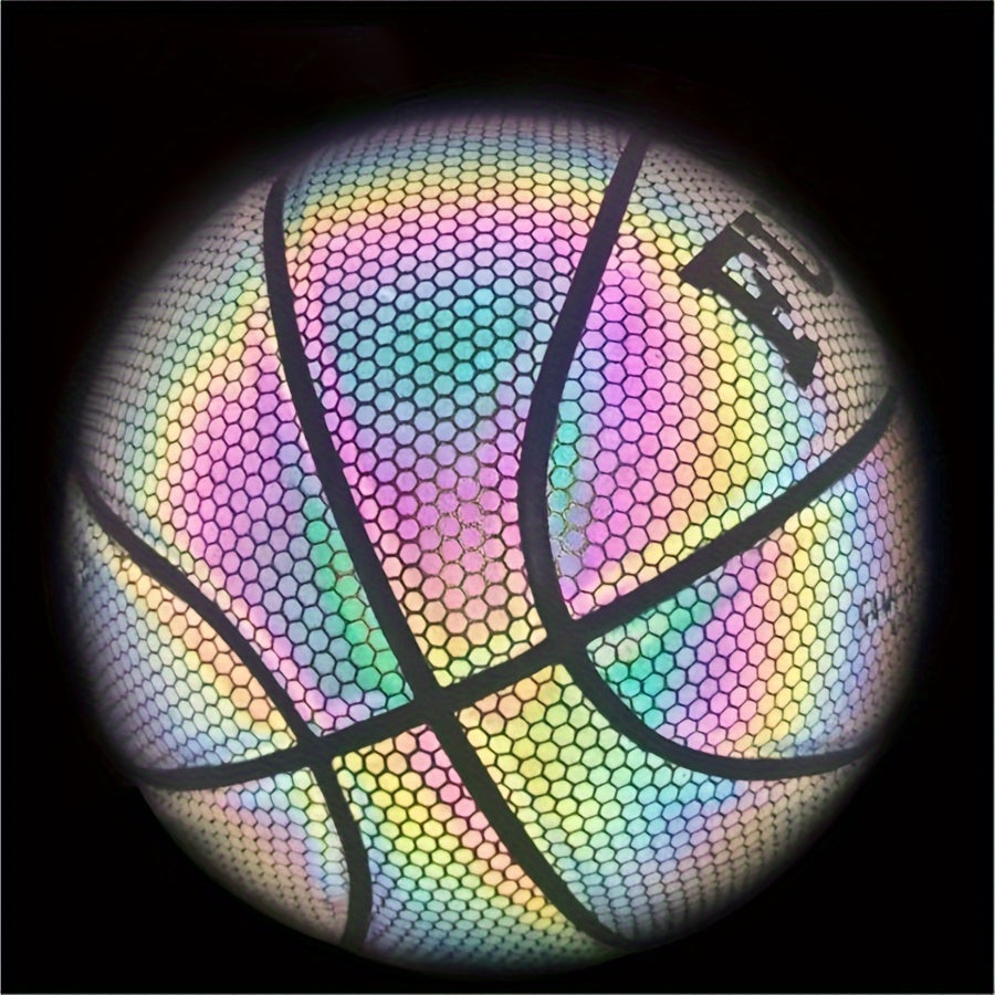 Reflective Size 7 Basketball for Birthday Gift