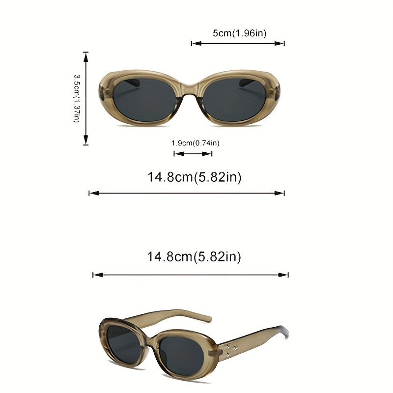 Men's Oval Frame Sunglasses for Holiday Outdoor Festivals