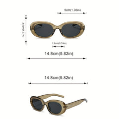 Men's Oval Frame Sunglasses for Holiday Outdoor Festivals