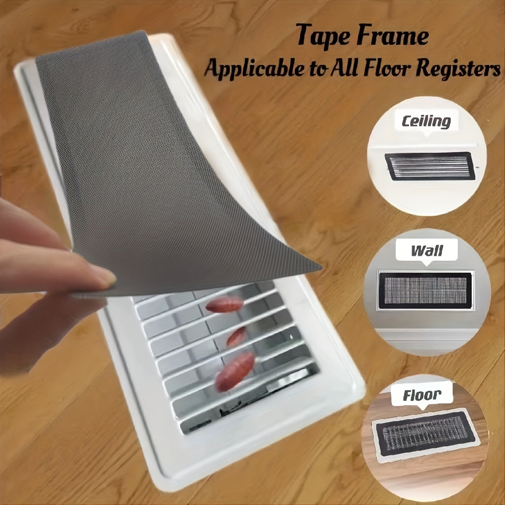 6 PCS Insect & Clog Proof Floor Register Traps for Air Vent Filters
