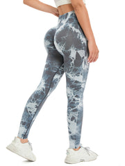 High Waisted Tie Dye Yoga Pants Women Seamless Workout Leggings