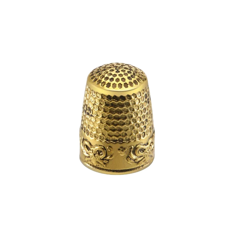 Vintage Sewing Thimble Stainless Steel Tailor Finger Protector Quilting