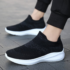 Men Knit Slip On Casual Shoes Lightweight Sneaker