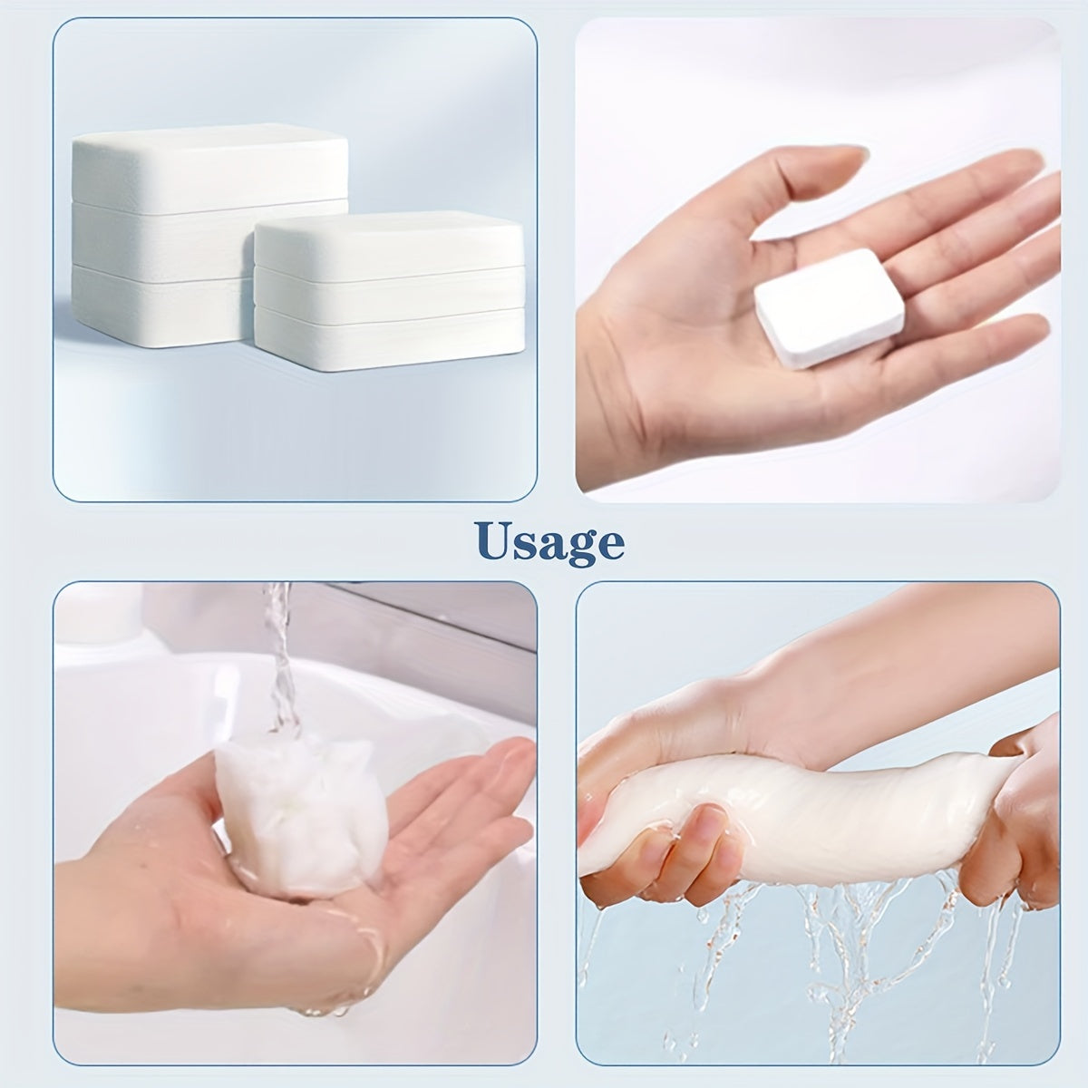 20PCS Thickened Disposable Oversize Face Towels for Travel