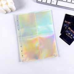 10pcs A5 Binder Pocket 6 Holes Clear Waterproof Stamp Storage Bag
