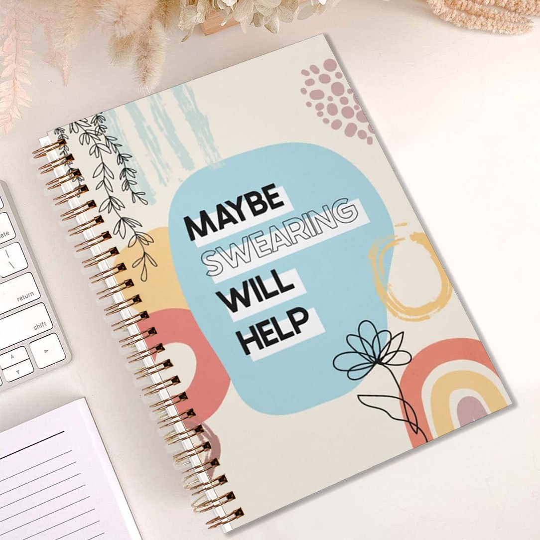 Swearing Helps Funny Notebook 13 97x21 08cm Diary