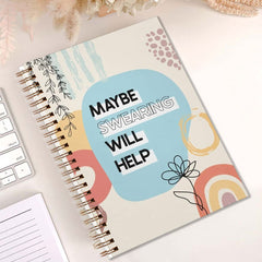 Swearing Helps Funny Notebook 13 97x21 08cm Diary