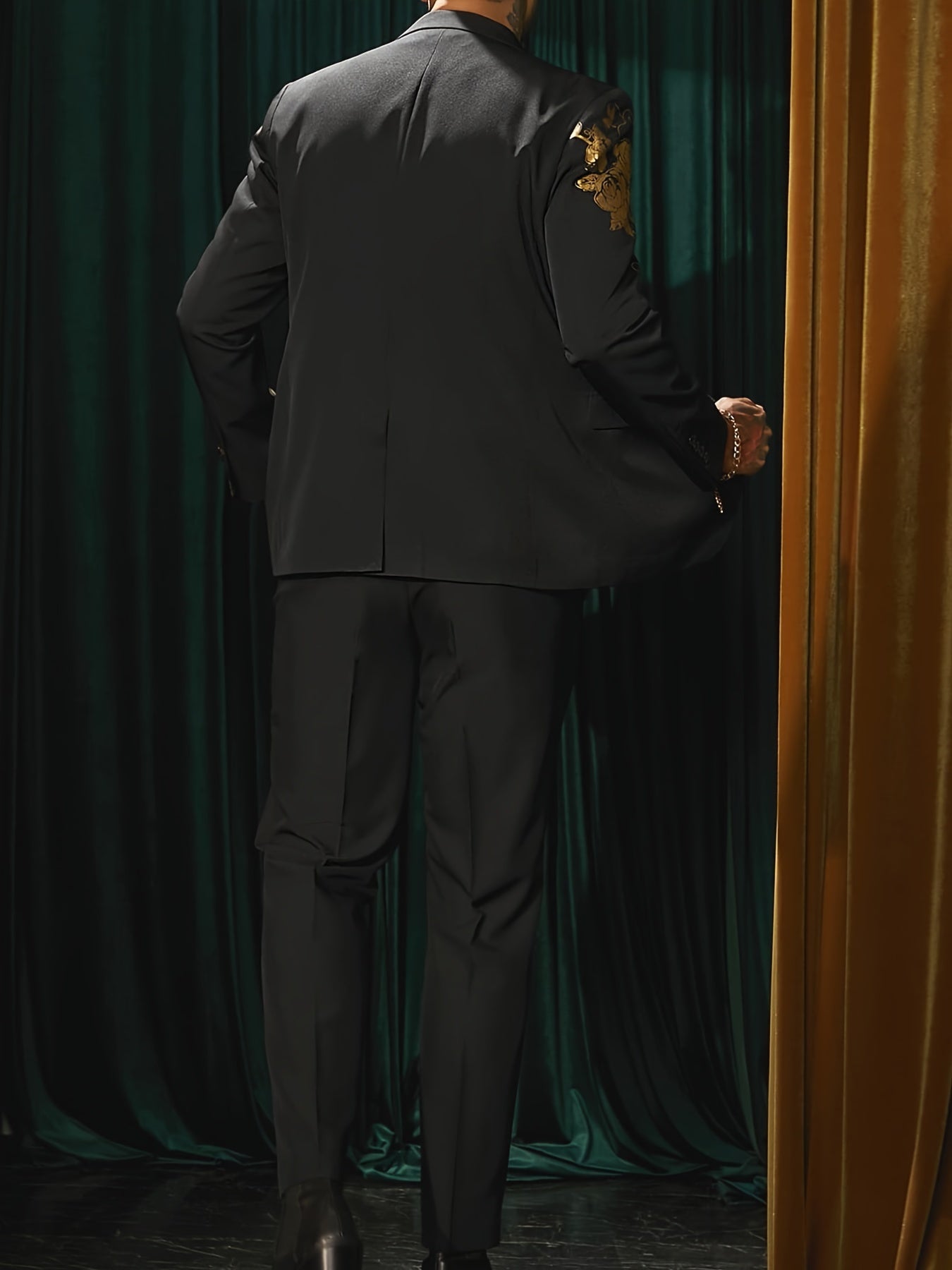 Bronzing Style Suit Men s Slim Fit Business Blazer