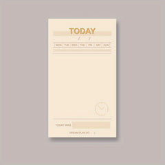50 Sheets Daily Planner Functional Note Paper Book
