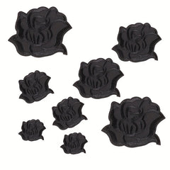 8pcs Rose Embroidered Patches Iron On Stickers DIY Accessories